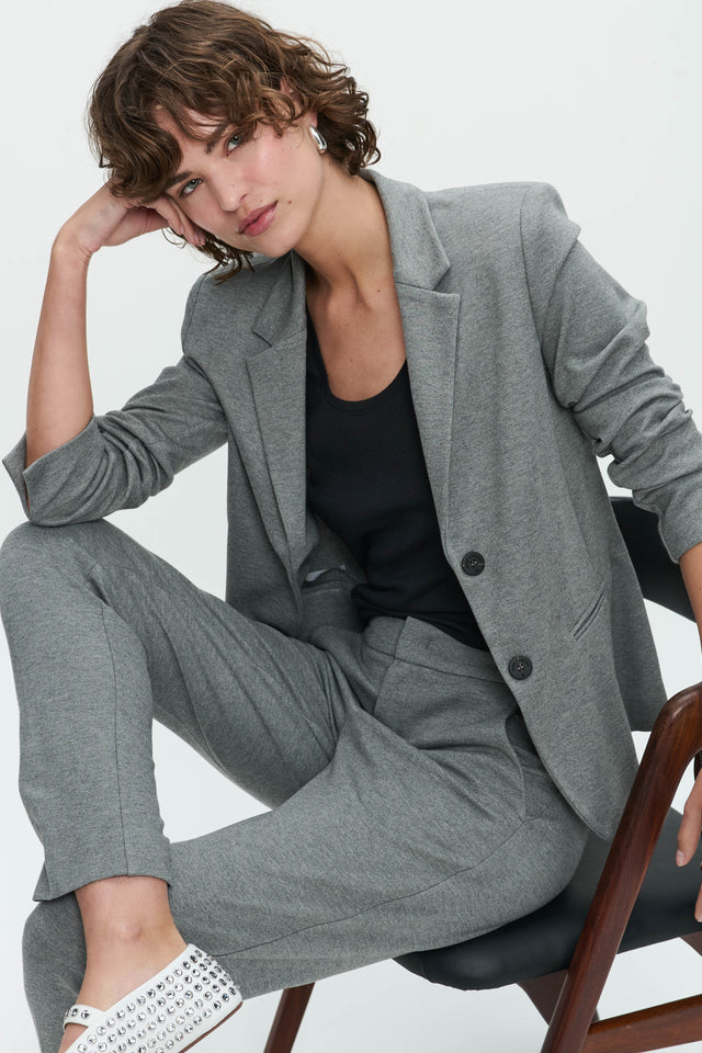 Tom Terry jersey Blazer | Grey Melange