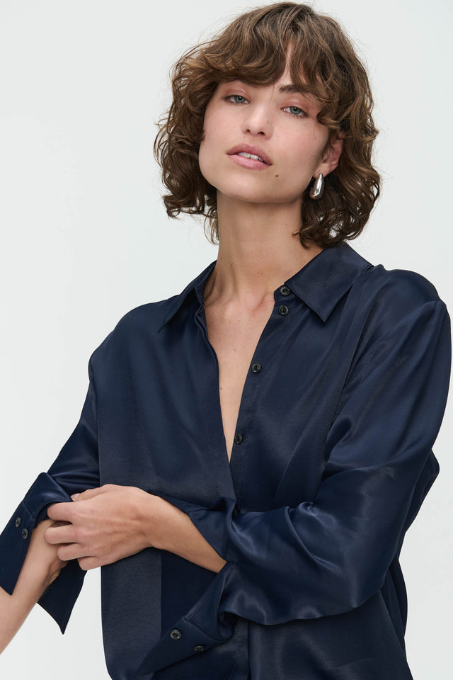 Sofi Viscose Blouse | Blue