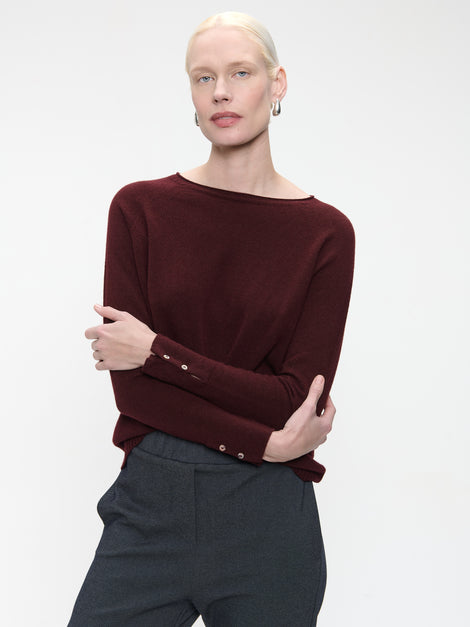 Pullover Cashmere blend 2480 | Bordo