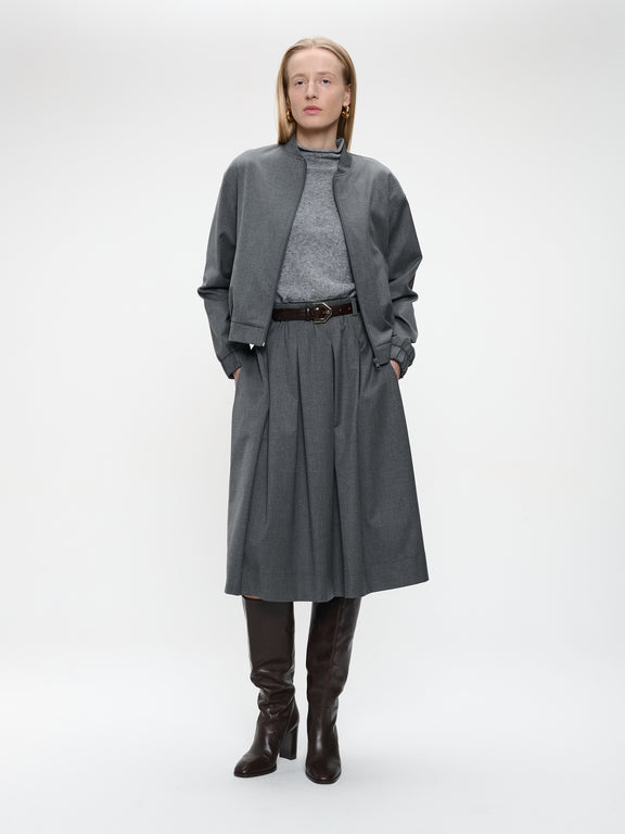 Sharon viscose jacket | Dark Grey