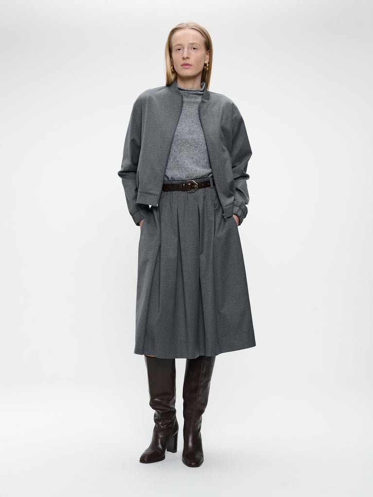 Sharon viscose jacket | Dark Grey