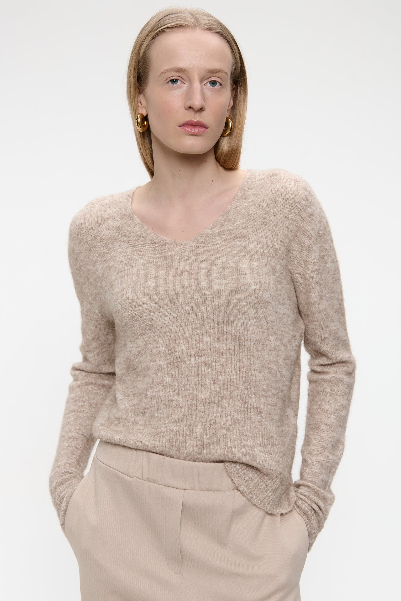 Pullover H24420 | Beige