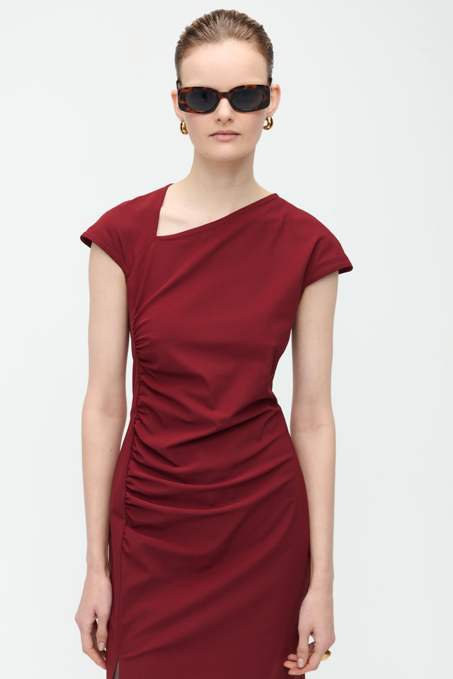 Georgia Dress Technical Jersey | Amaranto