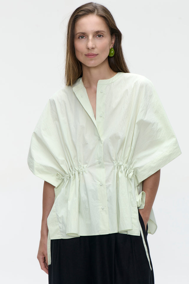Hiroko cotton mix blouse | Aloe