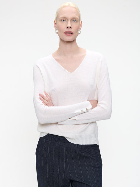 Pullover Cashmere blend 2479 | Ecru