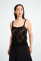 Cotton summer top 9064 | Black
