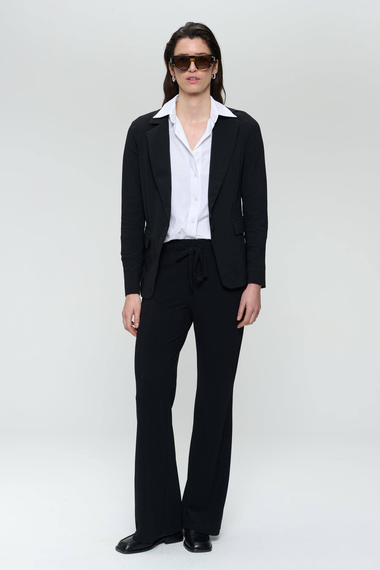 Amsterdam structure tech jersey blazer | Black