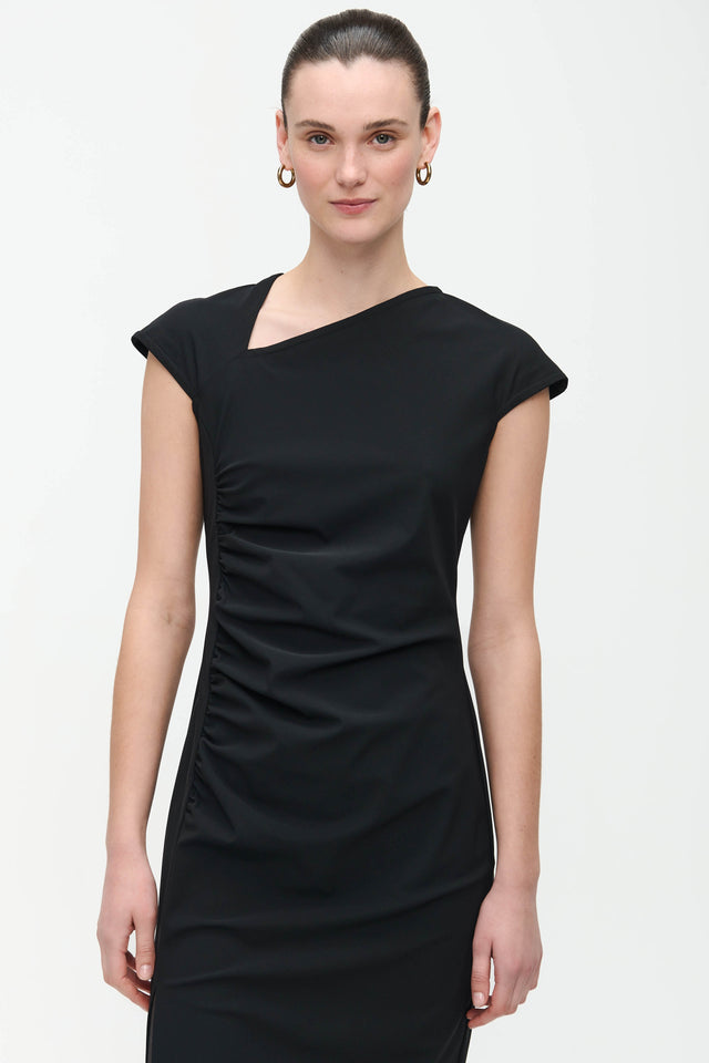 Georgia Dress Technical Jersey | Black