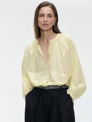 Kenta cotton blouse | Yellow