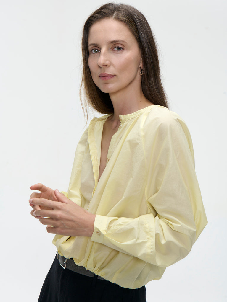 Kenta cotton blouse | Yellow