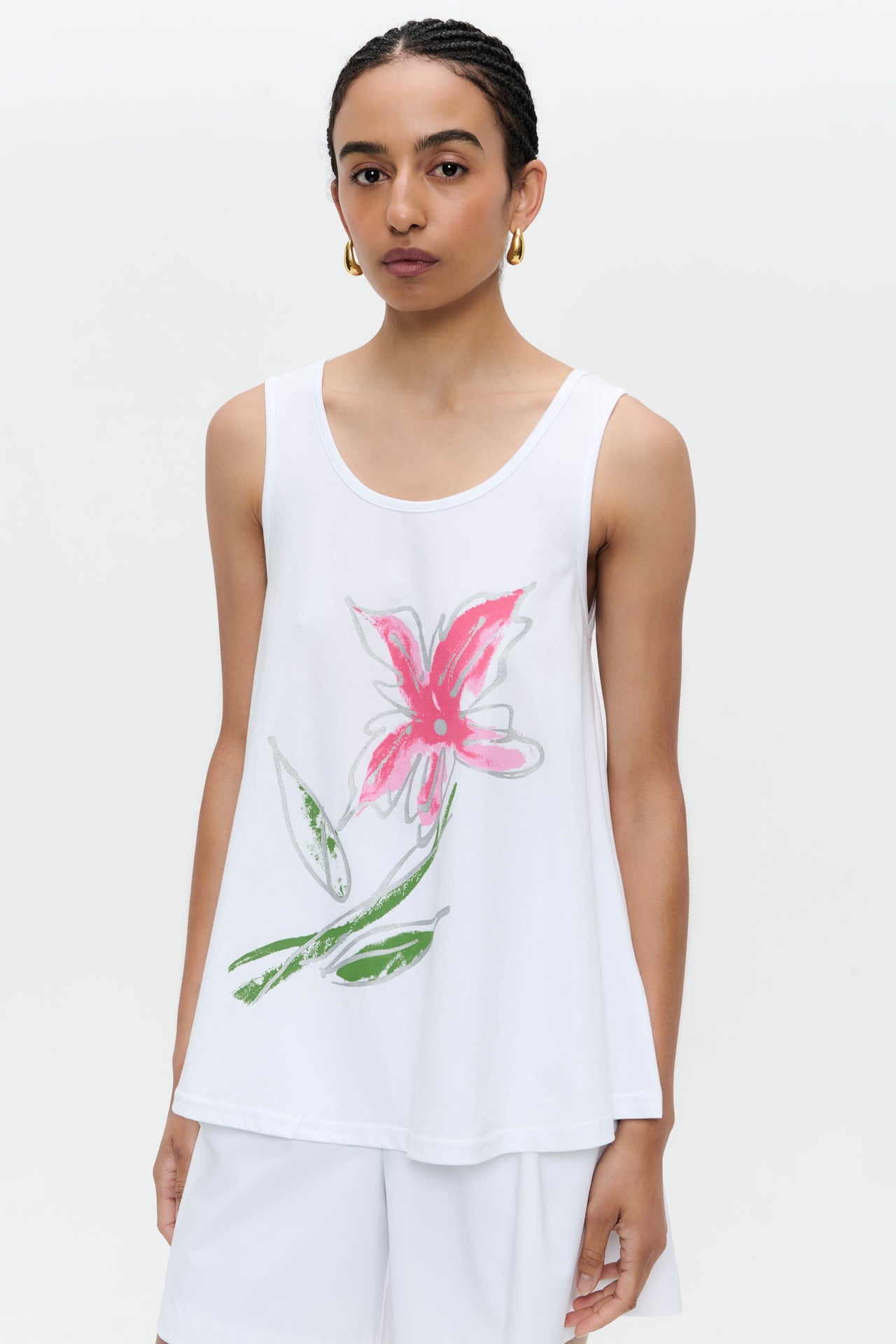 Summer cotton top | White