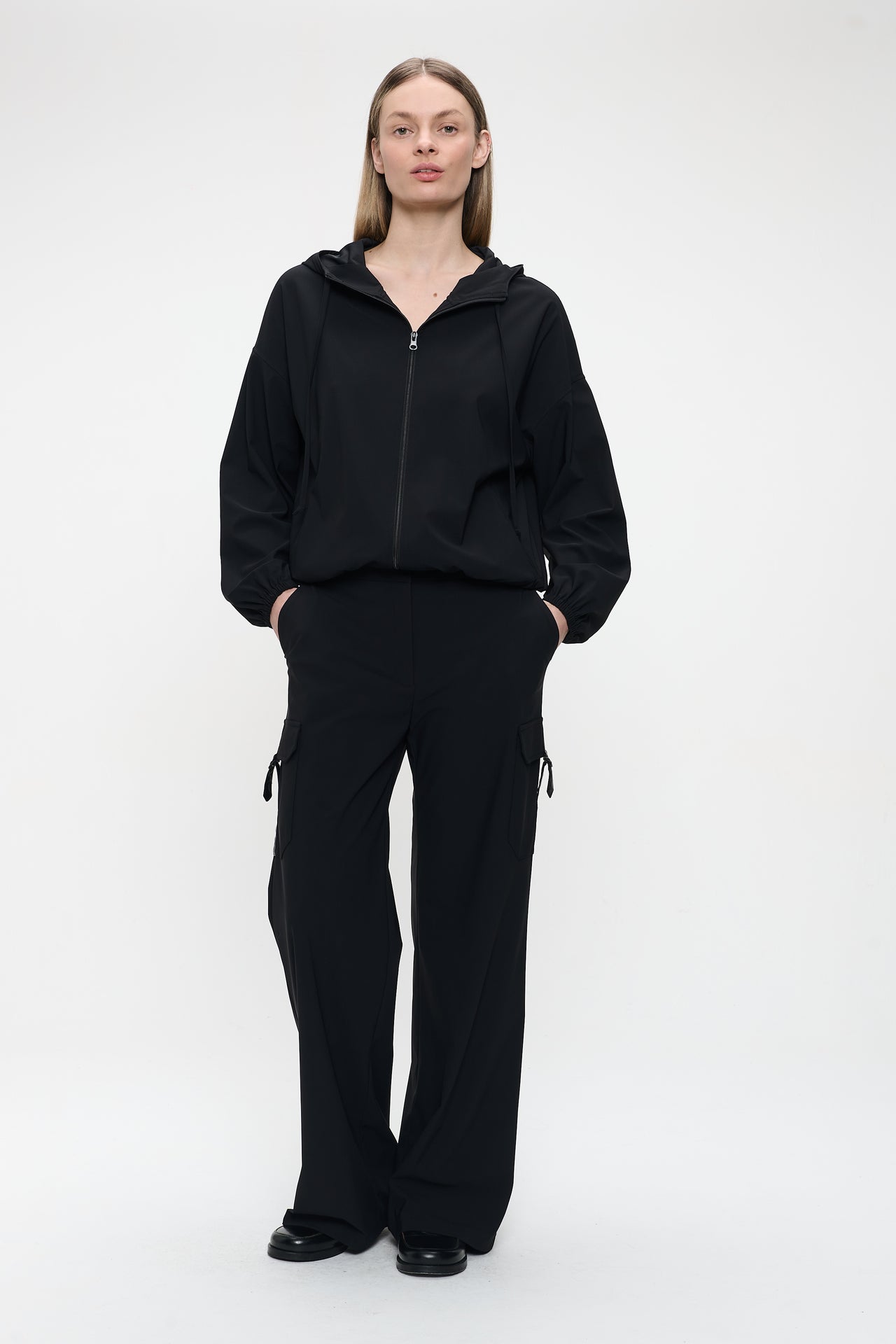 Noreen pants technical jersey | Black