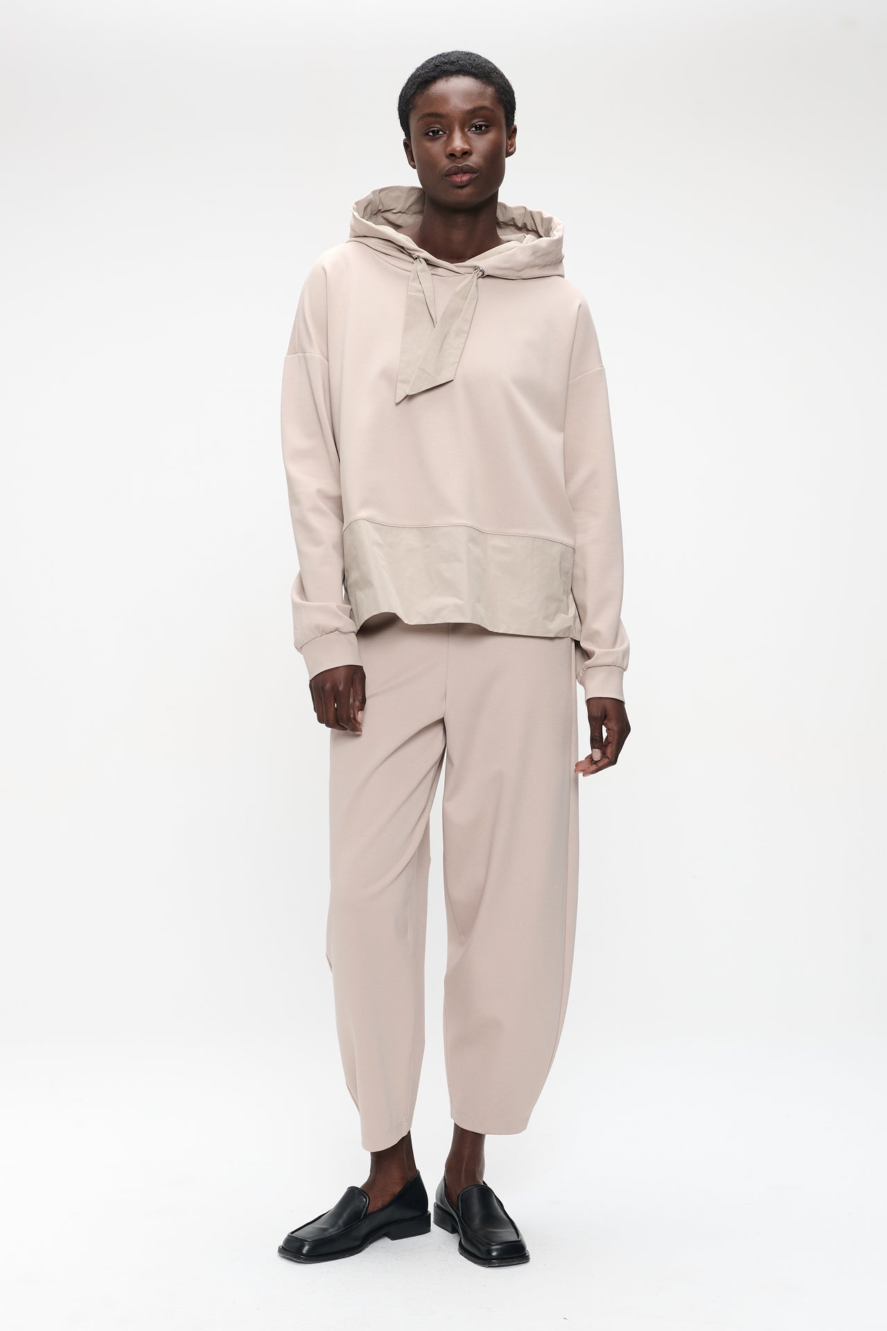 Demi mix blend Hoodie | Sand