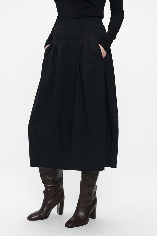 Heide skirt technical jersey | Black