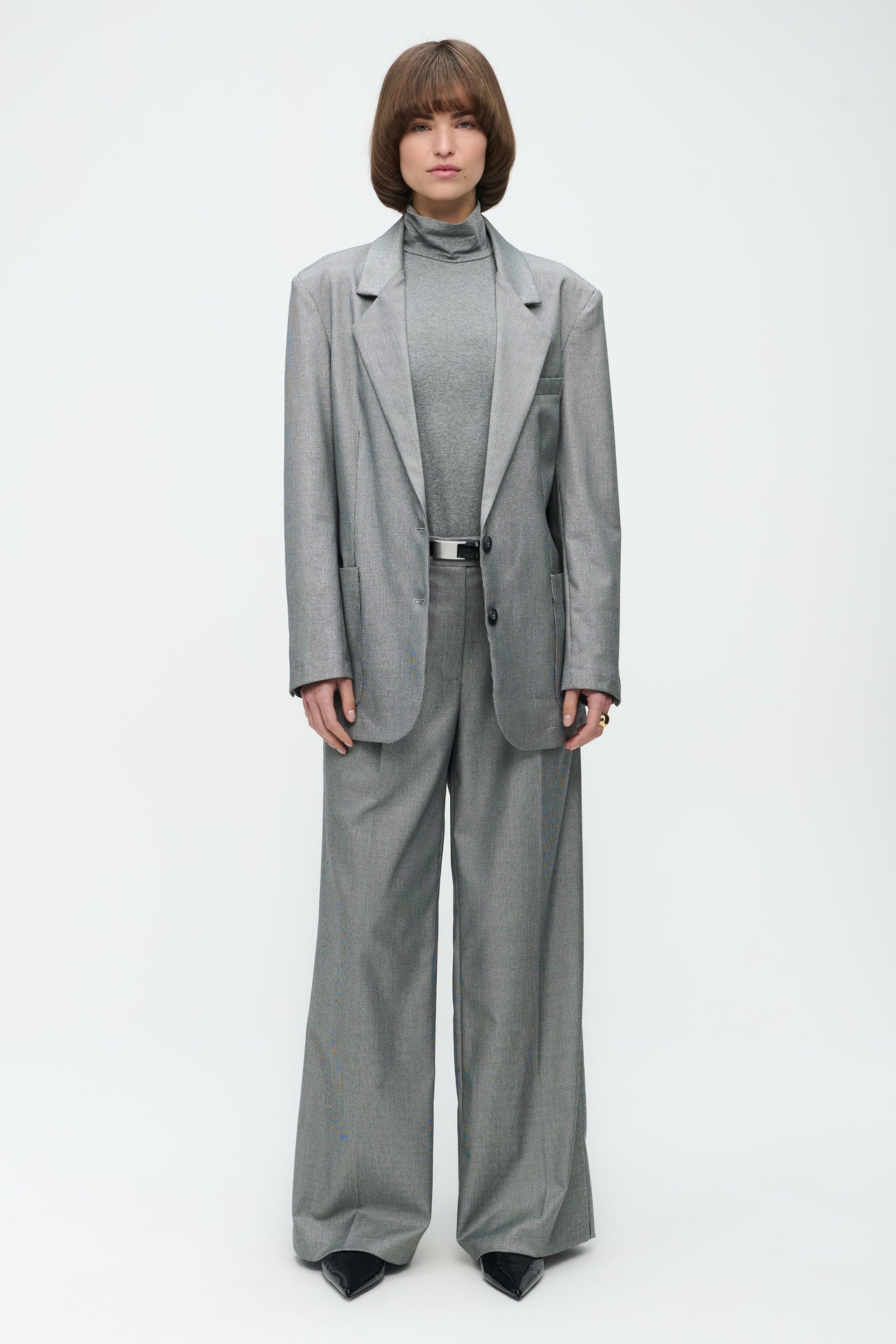 Marga Pants | Grey Silver