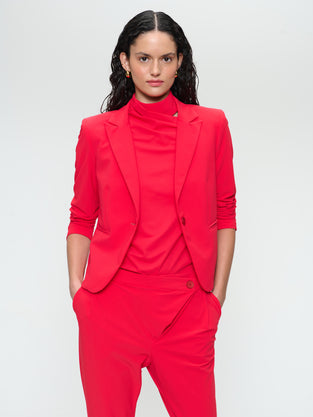 Elvira blazer structure technical jersey | Red