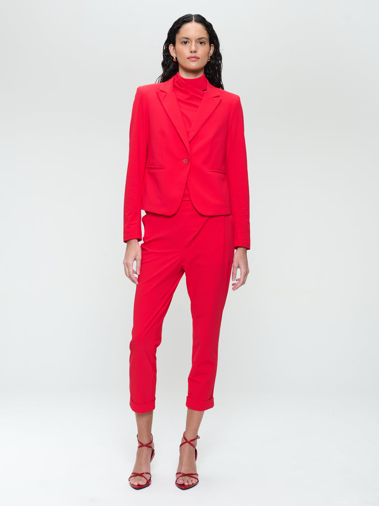 Elvira blazer structure technical jersey | Red