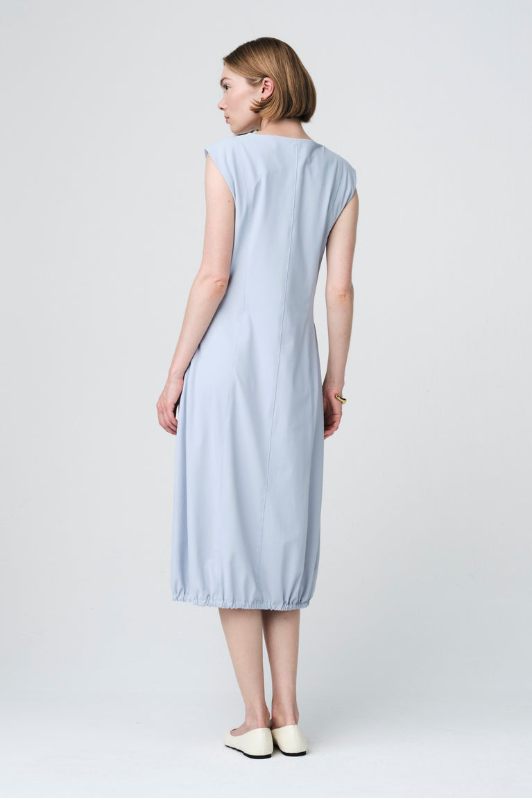 Ricarda structure tech jersay dress | Light Blue