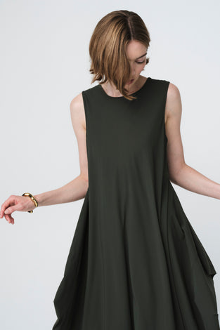 Isabel dress WS technical jersey | Army