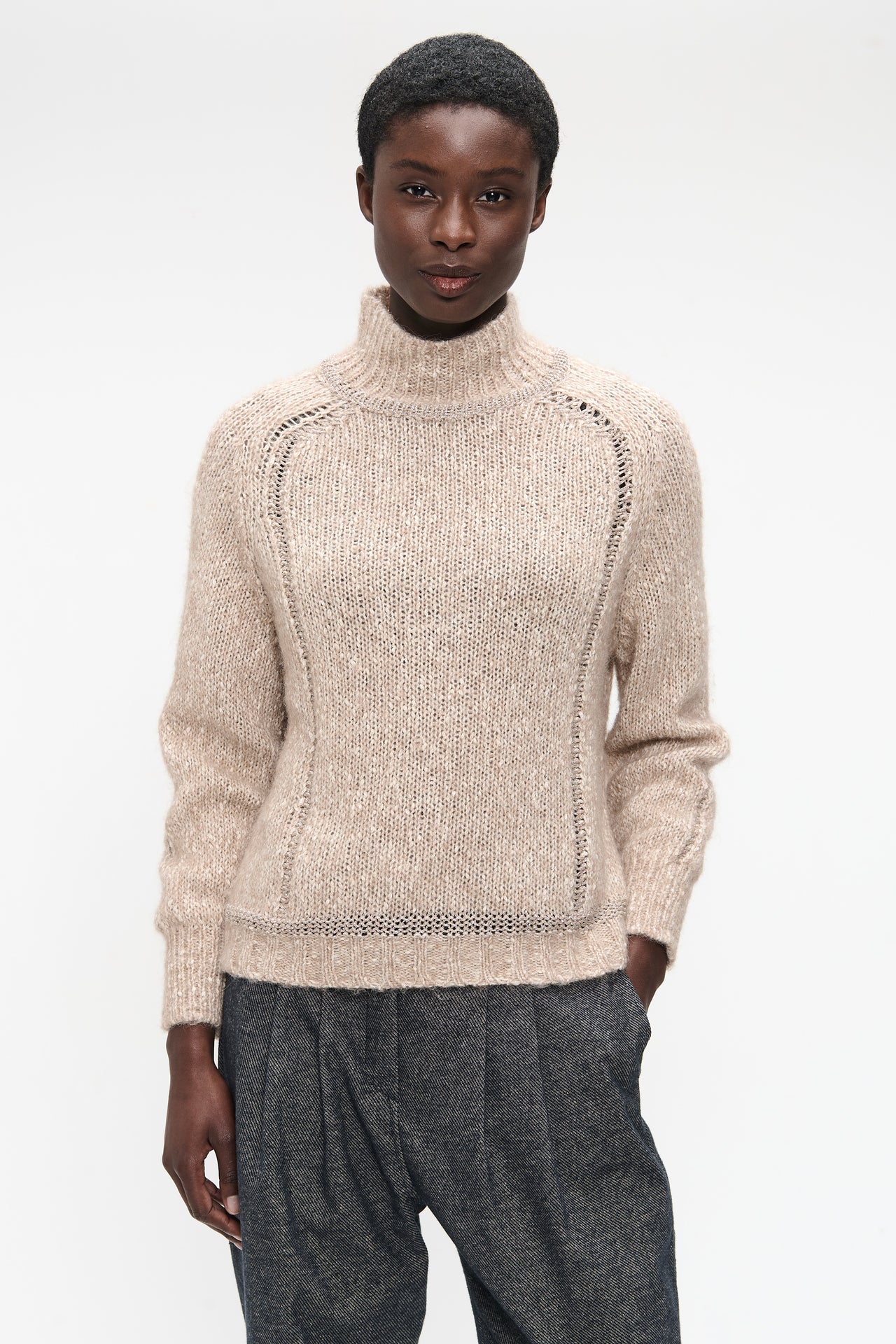 Pullover H25139 | Beige