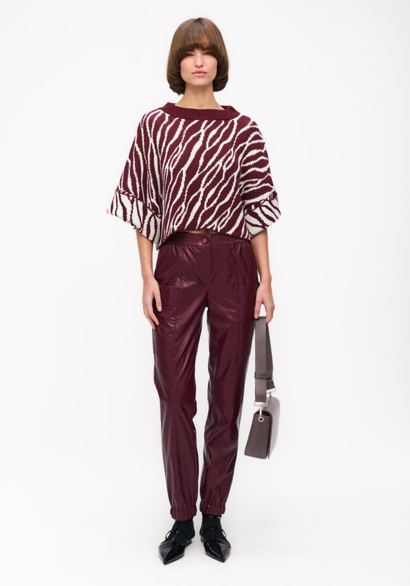 Ines Pants | Bordo