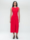 Jackie structure technical jersey dress | Red