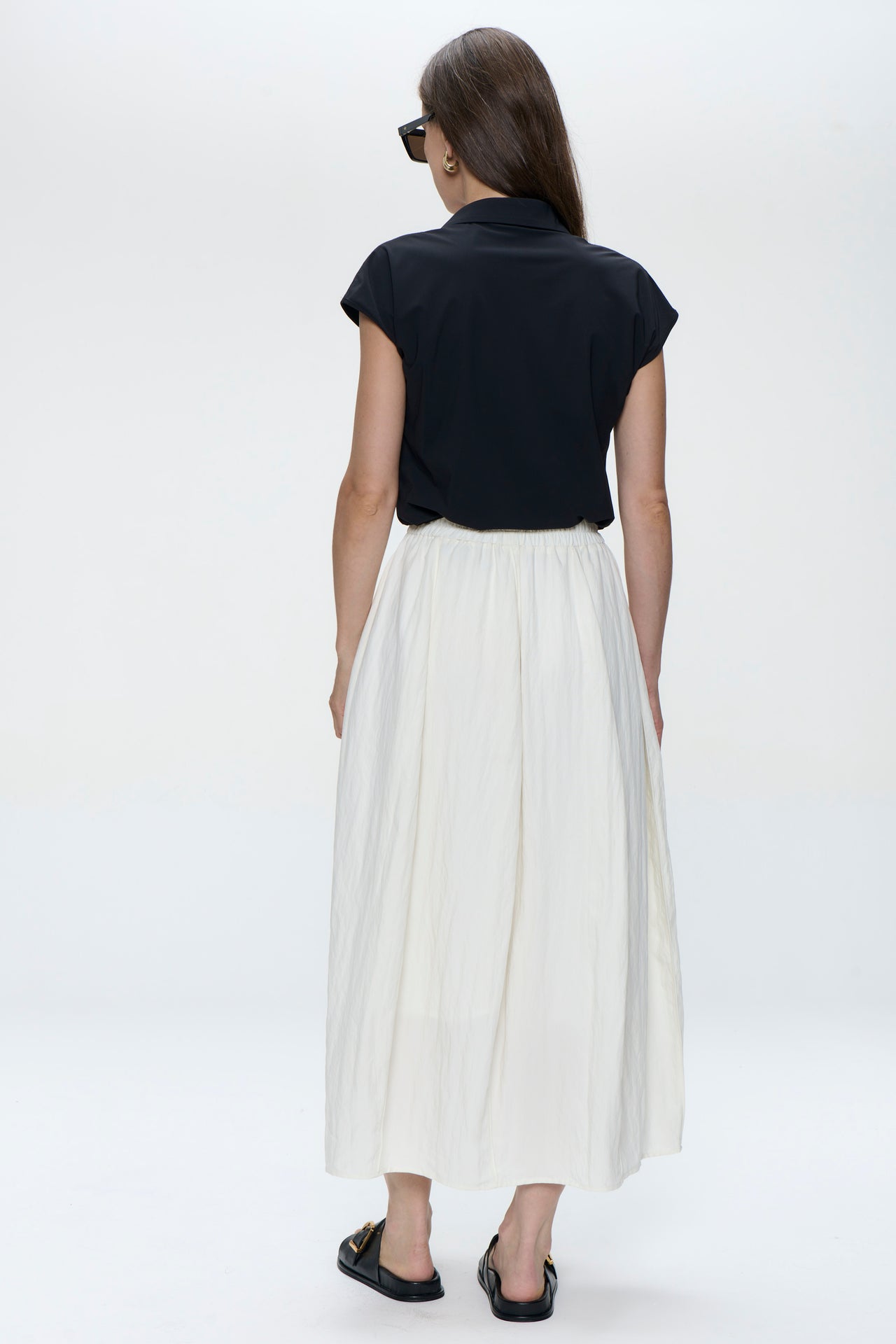 Kitty top technical jersey | Black