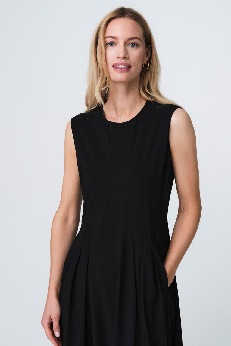 Heide dress technical jersey | Black