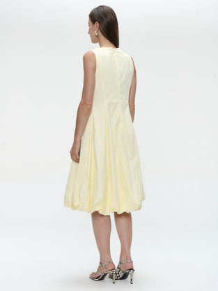 Satomi tafeta dress | Yellow
