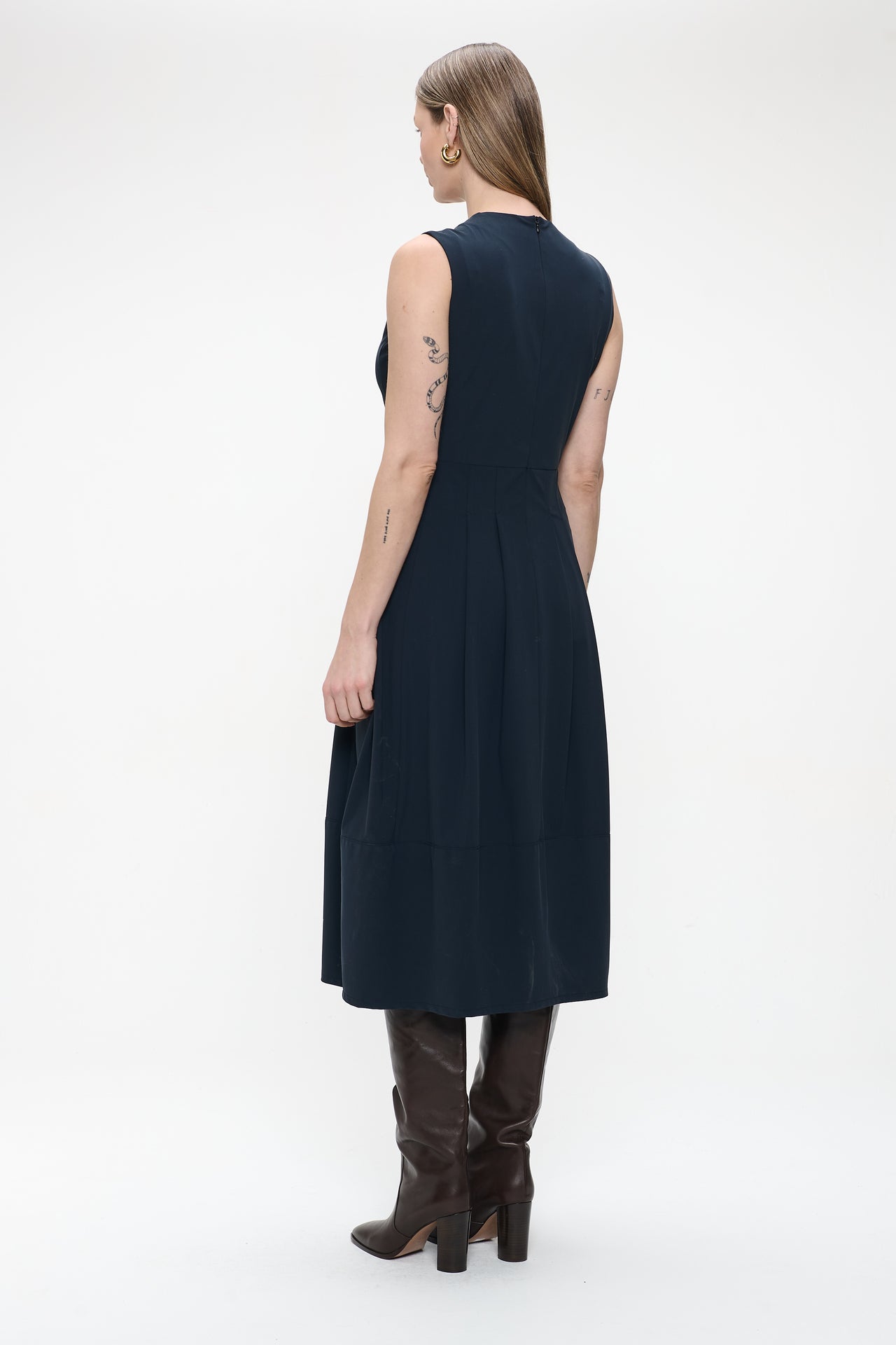 Heide dress technical jersey | Blue
