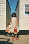 Satomi tafeta dress | Beige