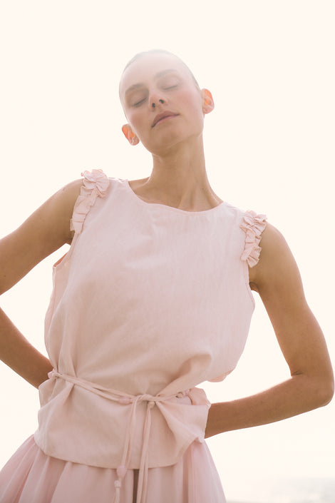 Reiki viscose skirt | Pink