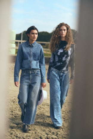 Amaya hopcar loose jeans | Random Blue