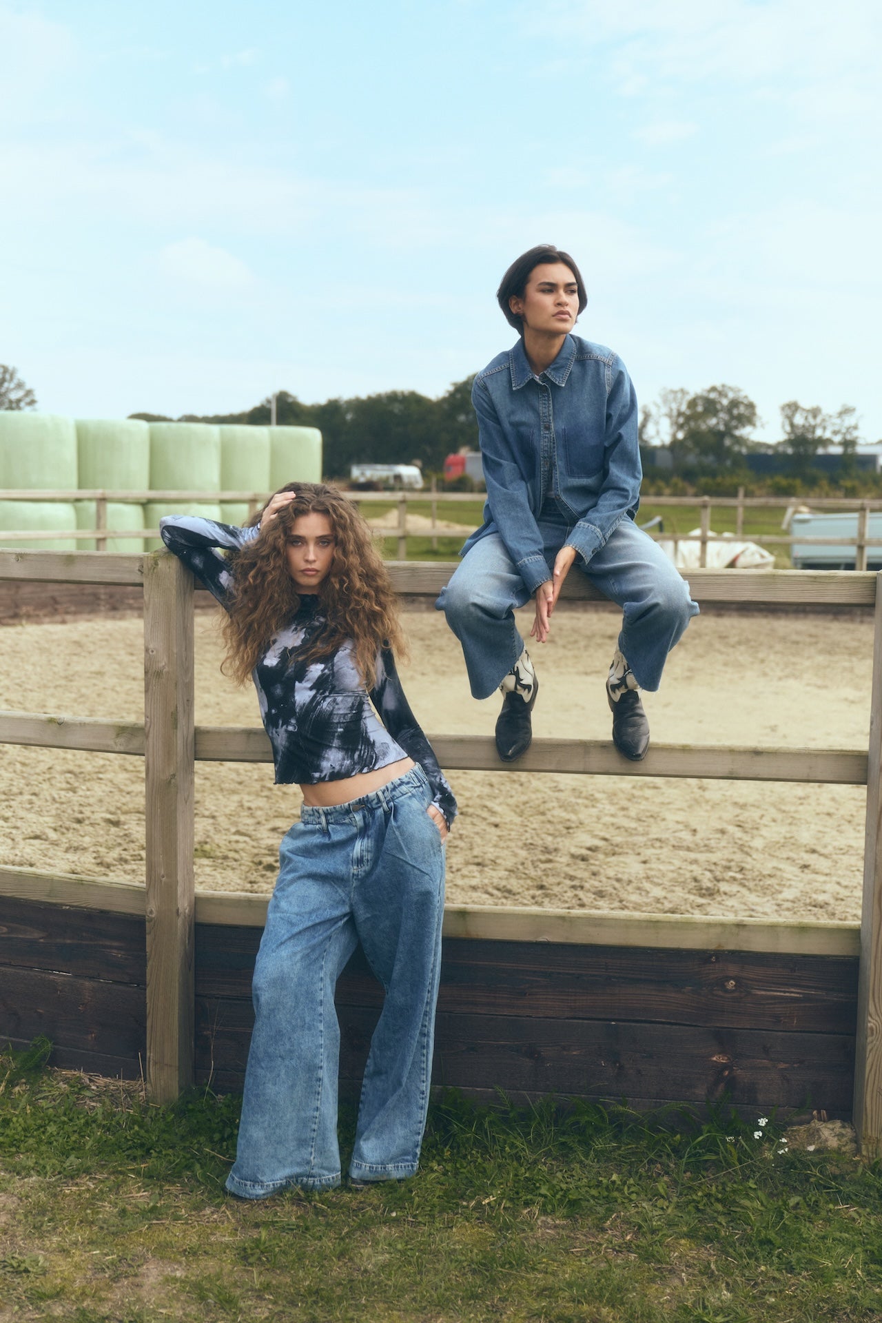Amaya hopcar loose jeans | Random Blue