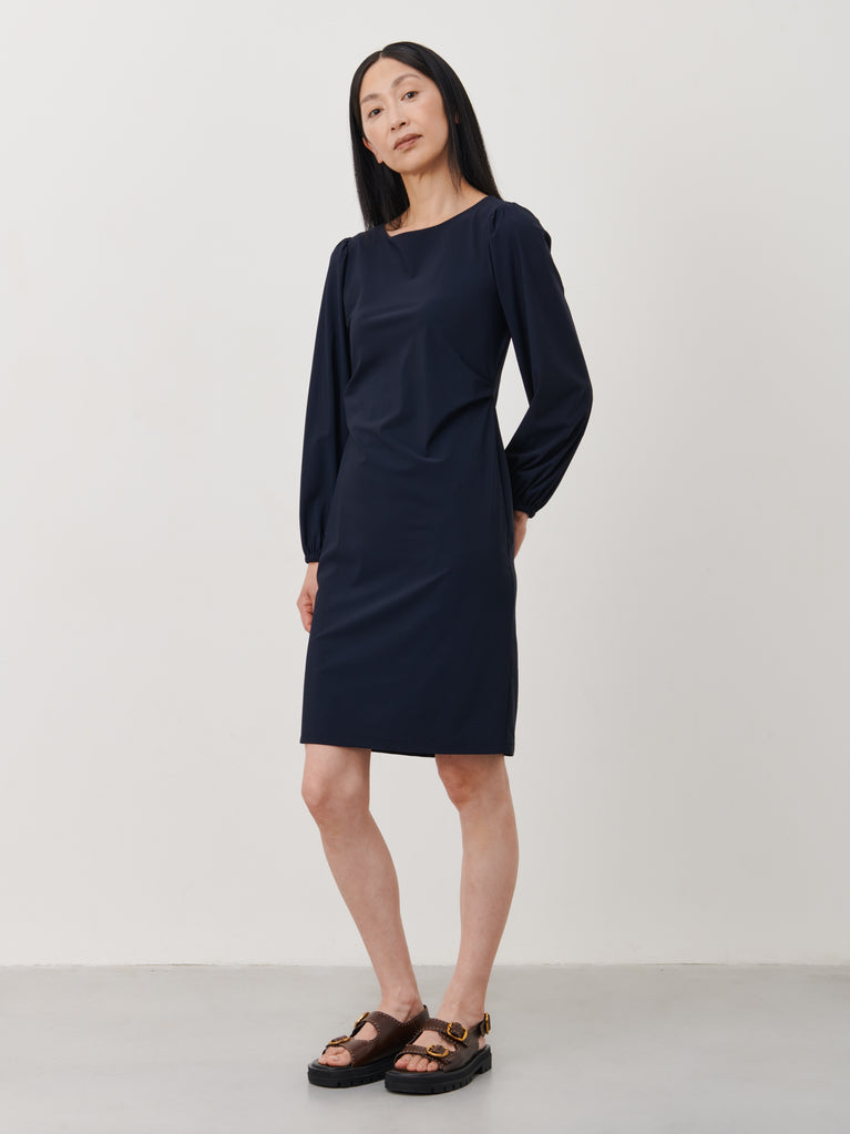 Silke Dress Technical Jersey | Blue