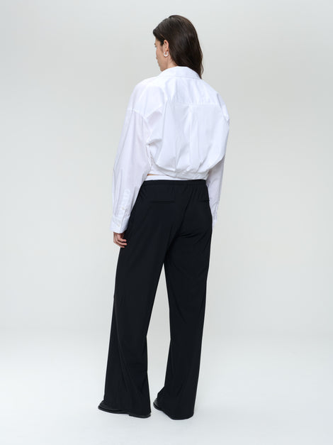 Look cotton poplin blouse | White