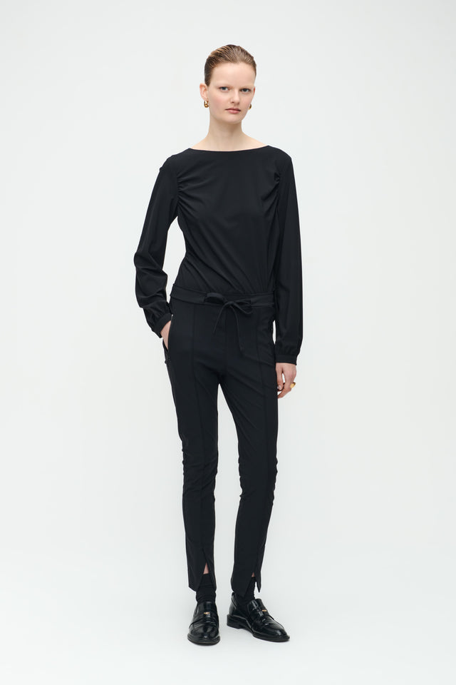 Nina Top Technical Jersey | Black