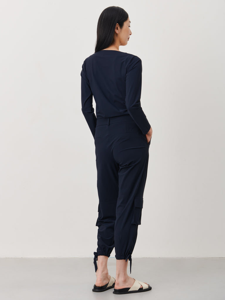 Alise Blouse Technical Jersey | Blue