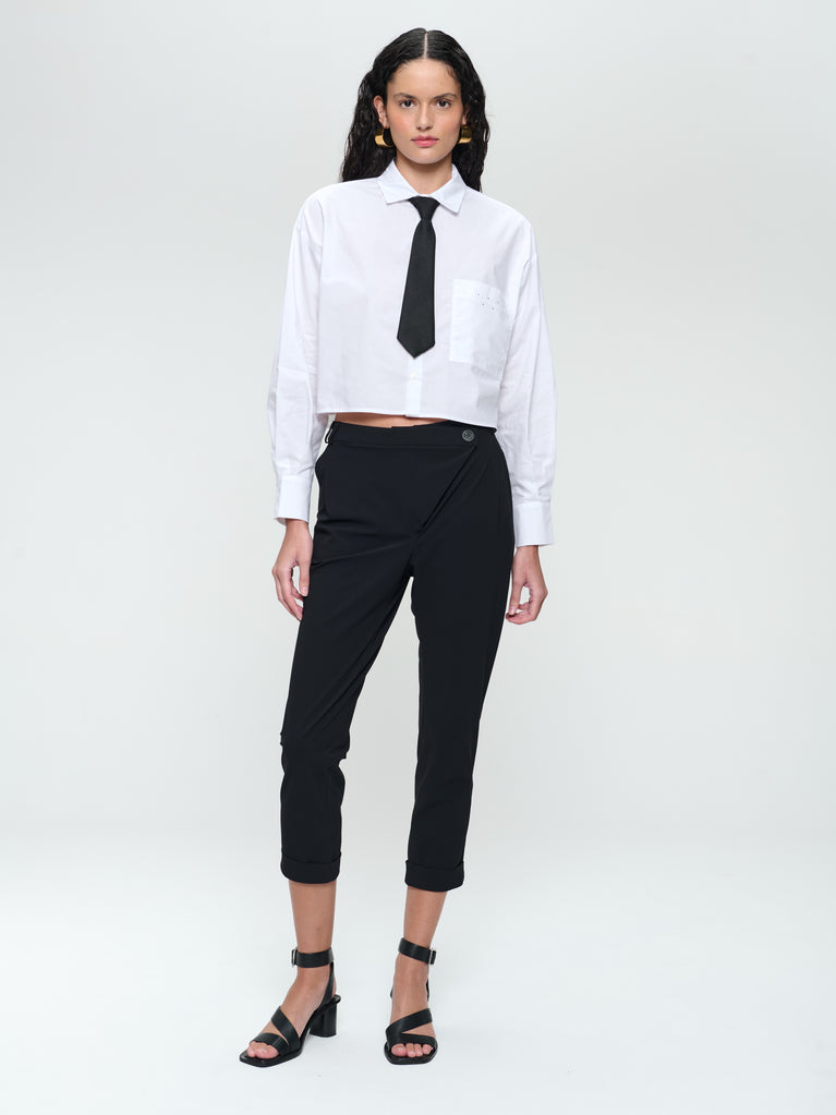 Linfa studio poplin blouse | White