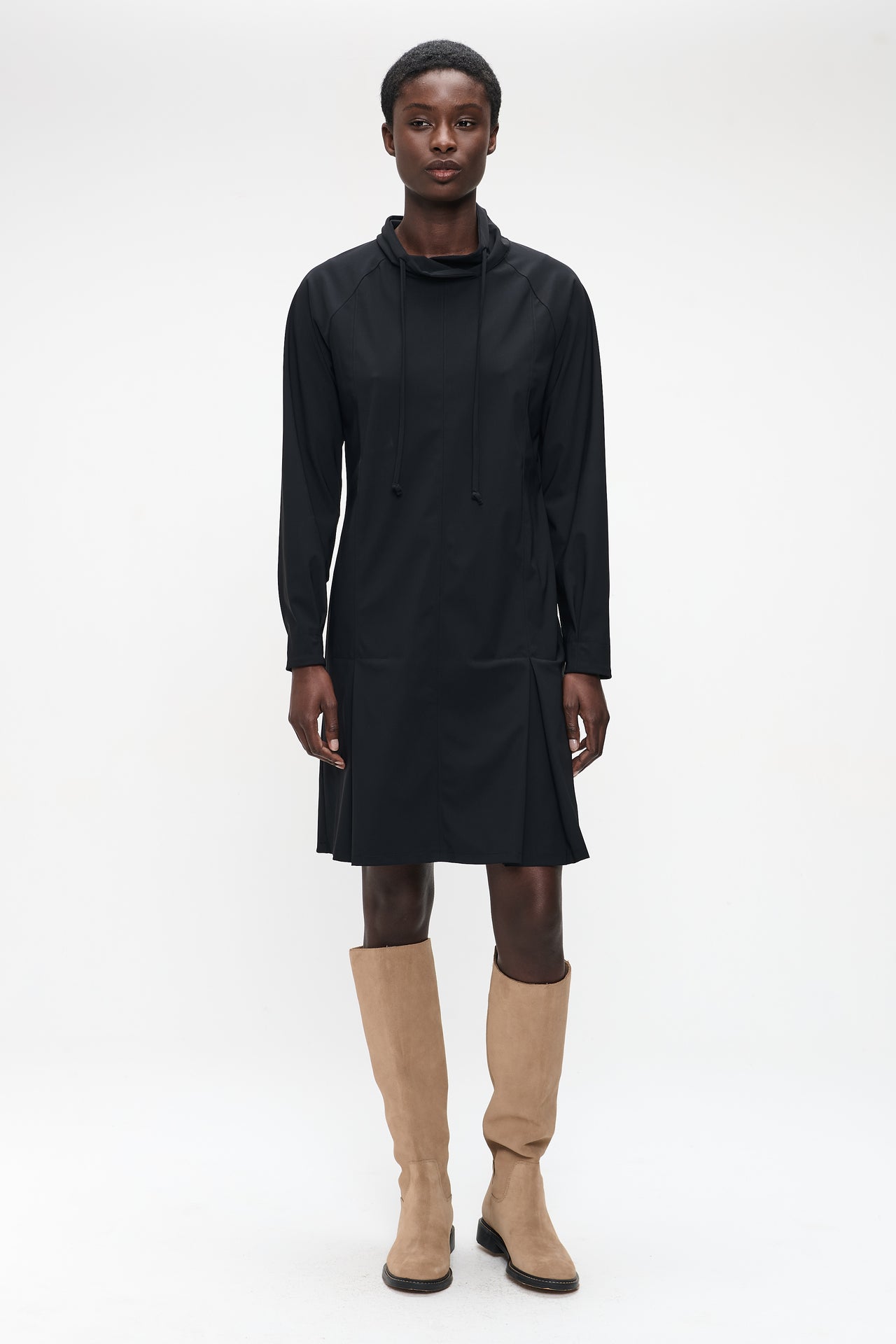 Maren dress technical jersey | Black