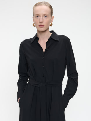 Devita Dress Technical Jersey | Black