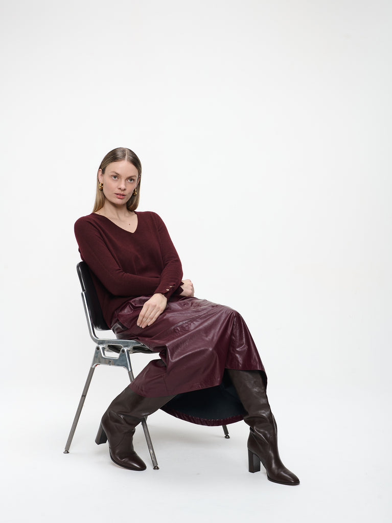 Pullover Cashmere blend 2479 | Bordo