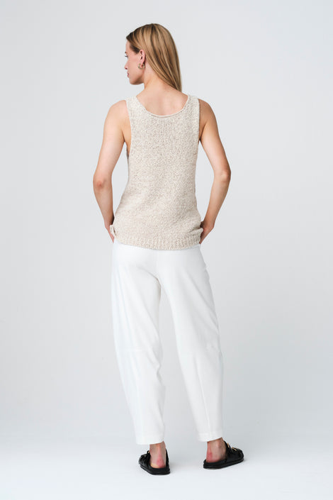 Top cotton E26119 | Beige