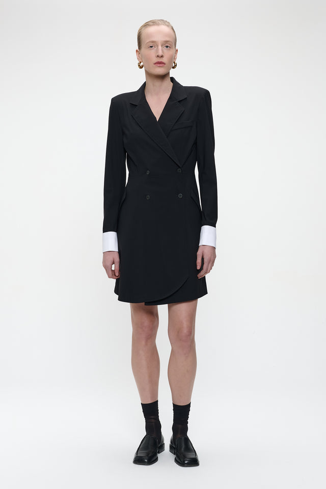 Hella dress technical jersey | Black