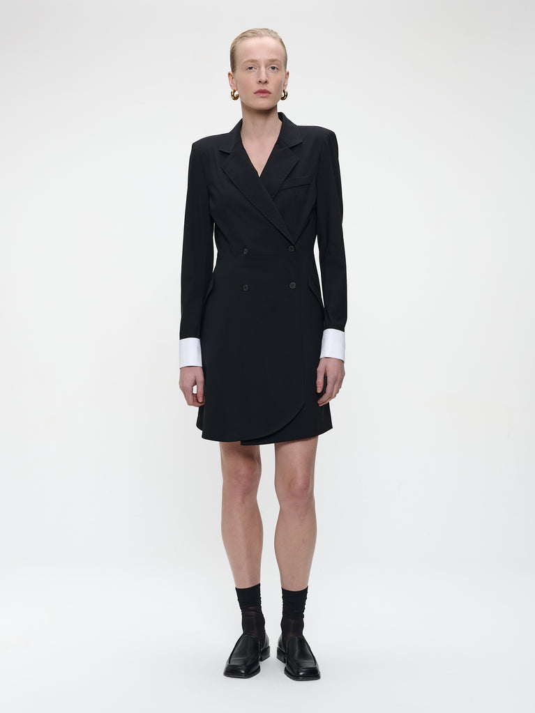 Hella dress technical jersey | Black