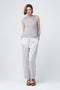 Sequined hole top 25052 | Light Grey
