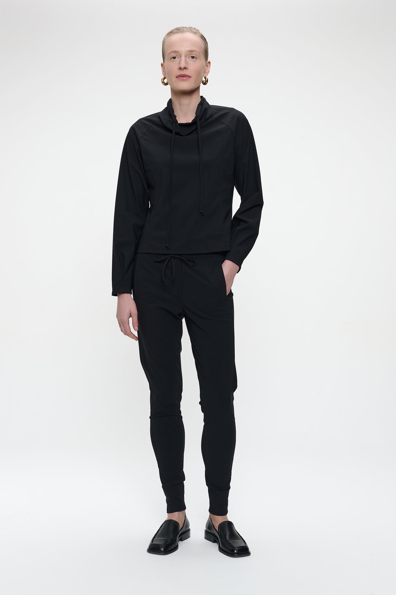 John strech technical jersey pants | Black