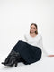 Pullover seamless viscose NB186 | Off White