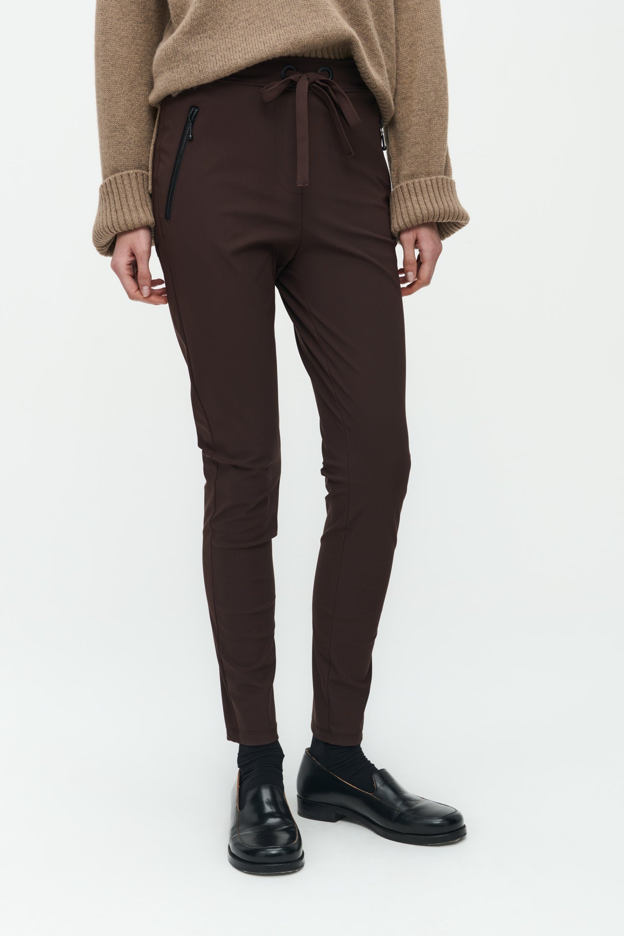 Tanja Pants Technical Jersey | Dark Brown