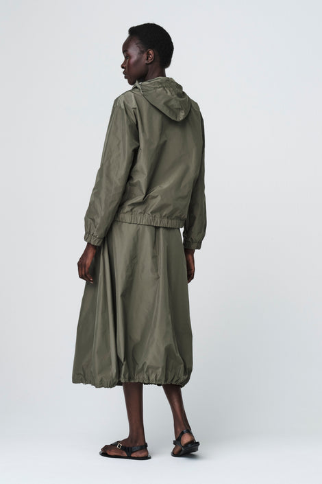 Allegra taffeta mix skirt | Army